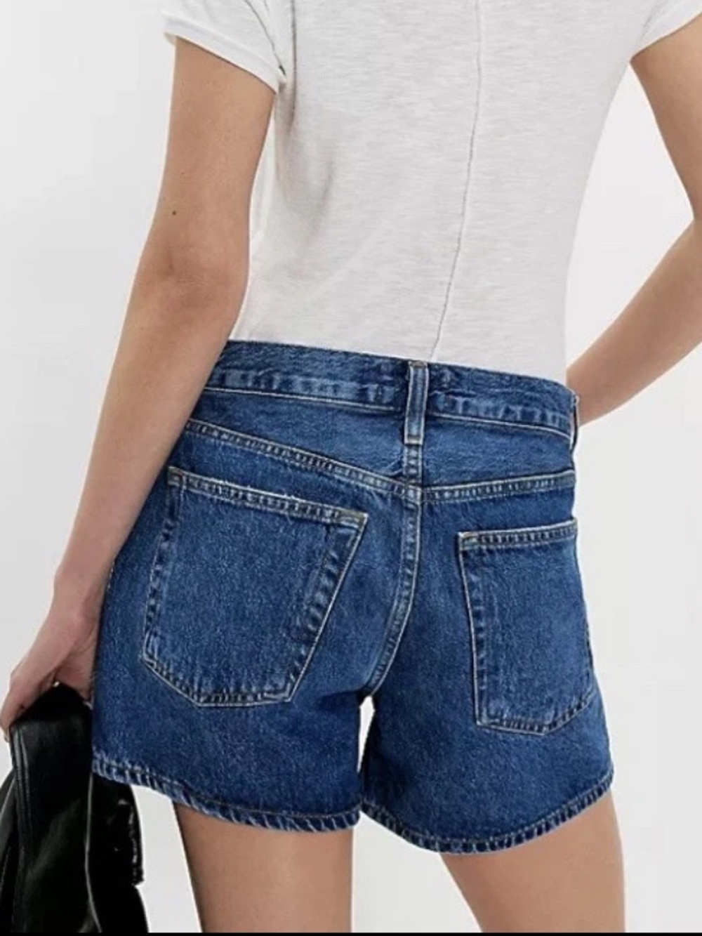 NWT! AGOLDE Parker Long Denim Jean Shorts Sz 27 Enamour Wash 4” Inseam Loose Fit - Picture 3 of 15